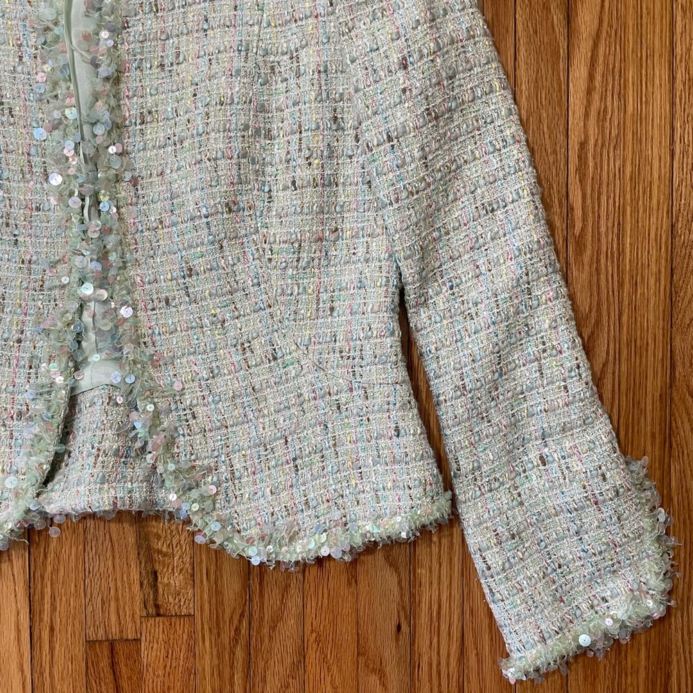 Tahari Mint Green Tween Blazer View 2